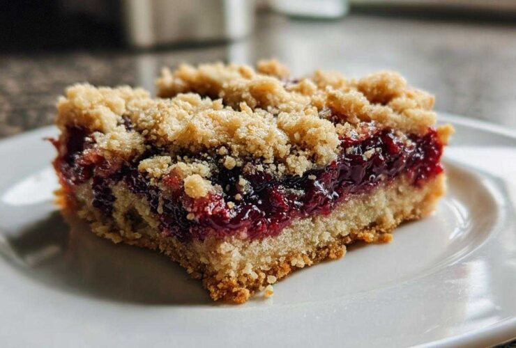 Blackberry Jam Crumble Bars