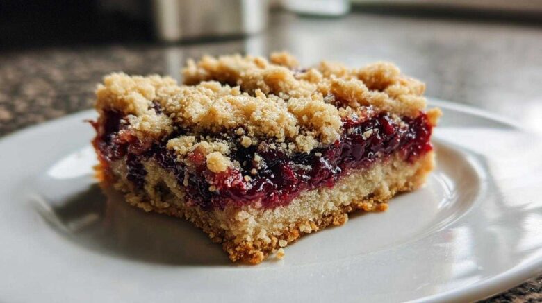 Blackberry Jam Crumble Bars