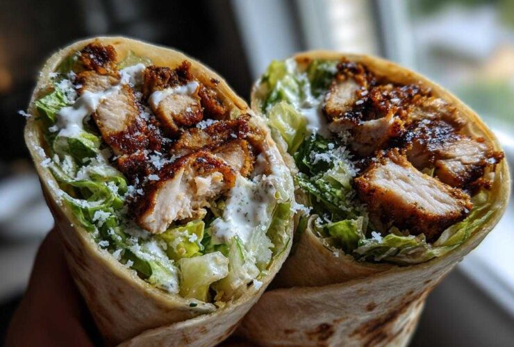 Blackened Chicken Caesar Wraps