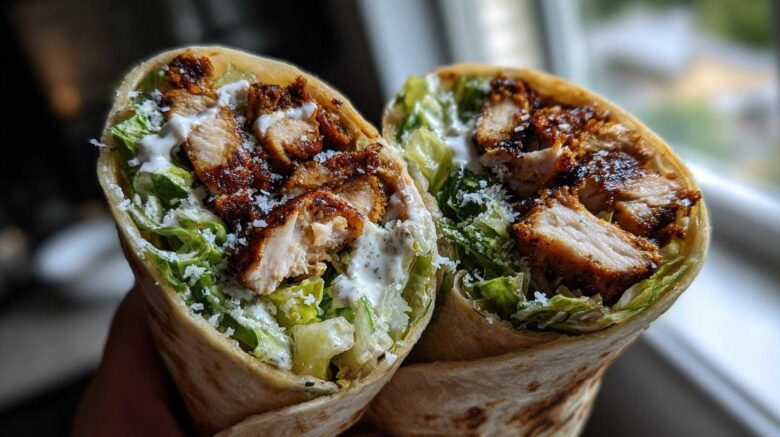 Blackened Chicken Caesar Wraps
