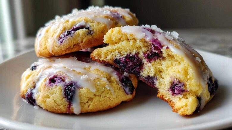 Blueberry Lemon Ricotta Cookies