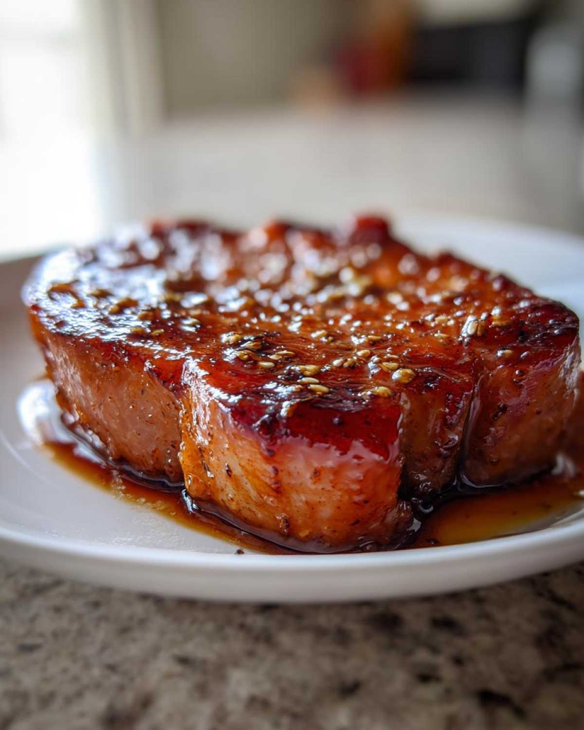 Brown Sugar Glazed Ham Steak - detail 1