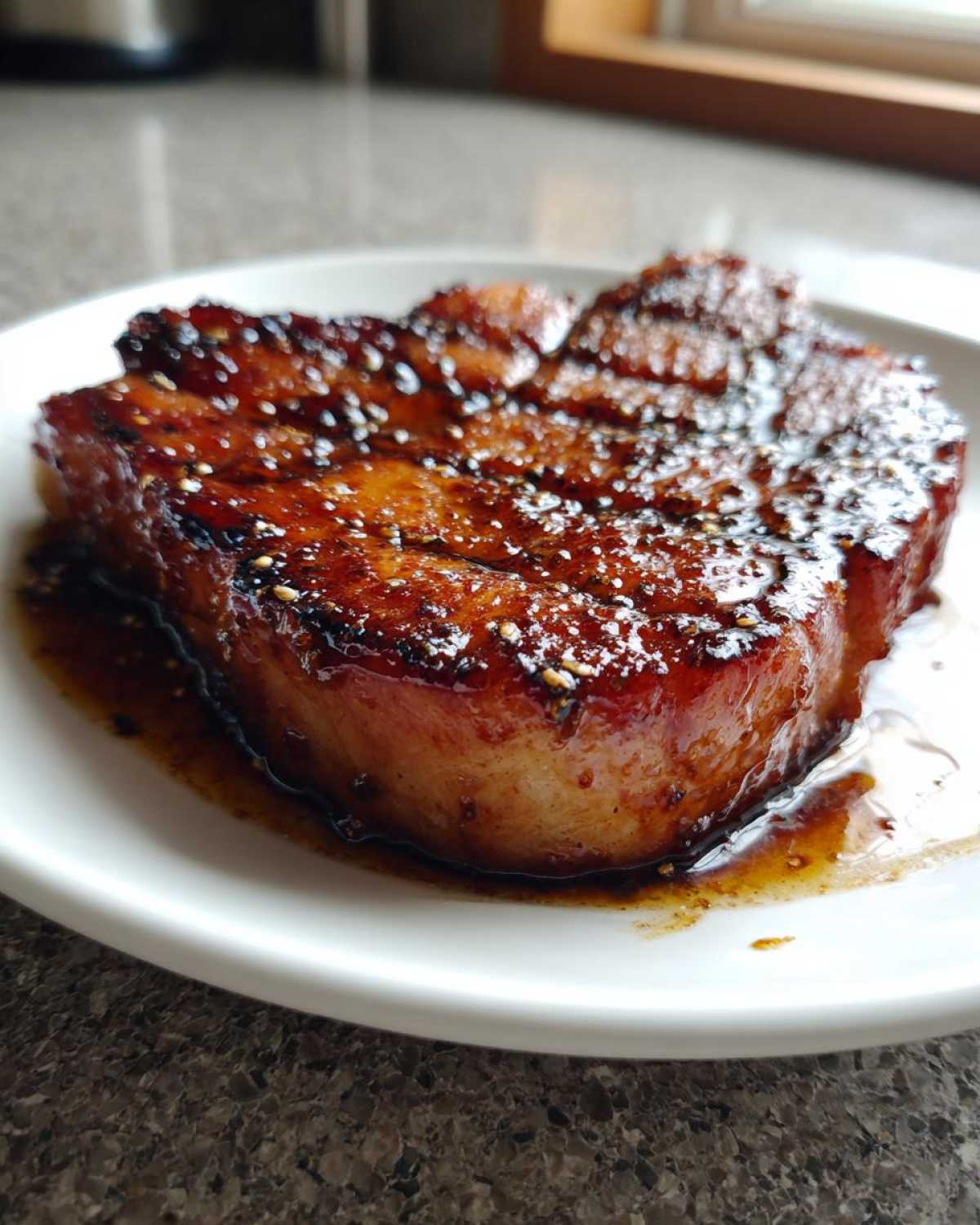 Brown Sugar Glazed Ham Steak - detail 3