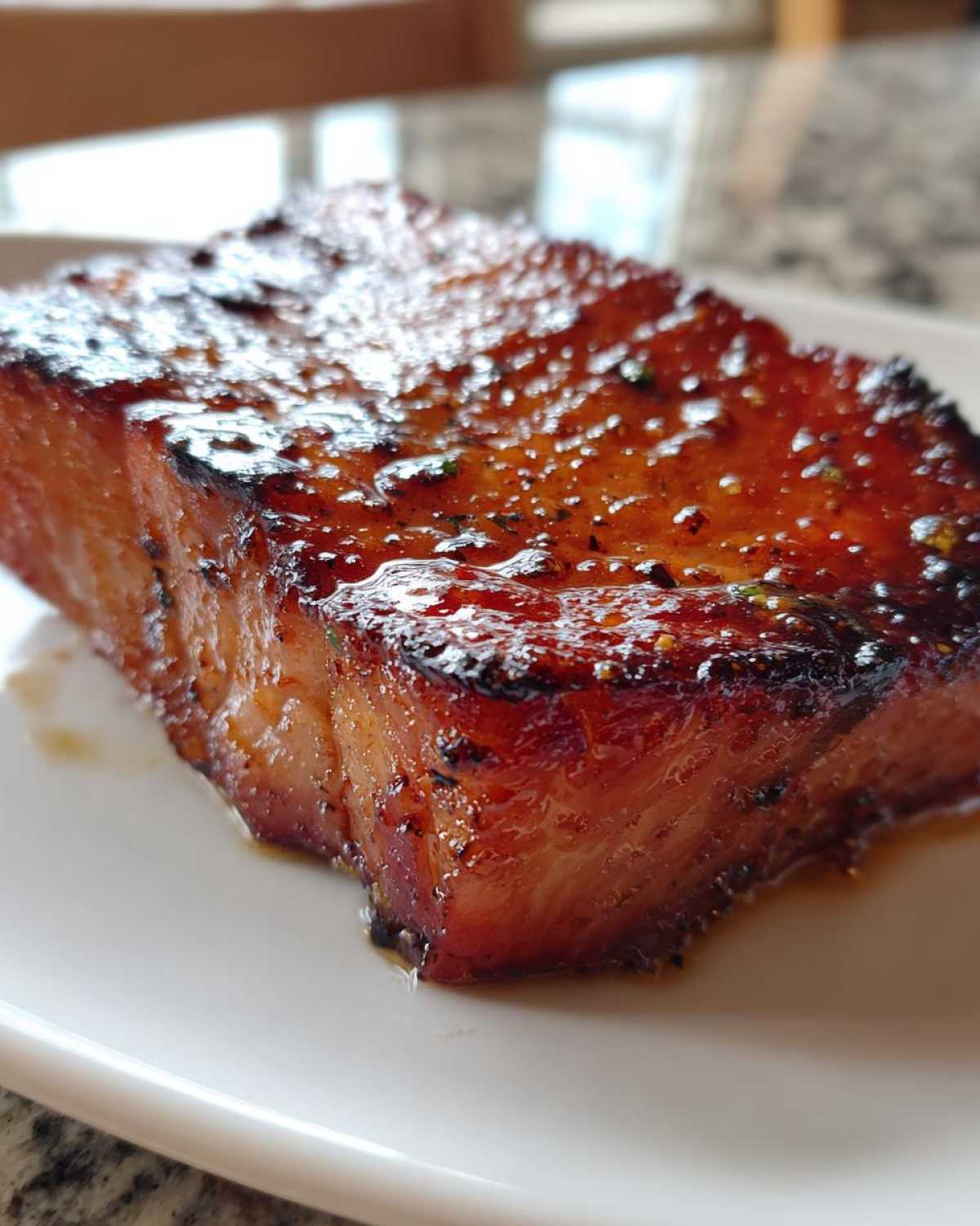 Brown Sugar Glazed Ham Steak - detail 4