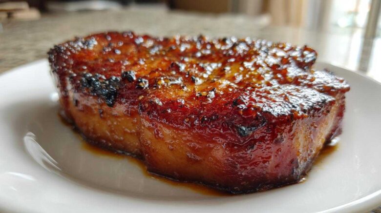 Brown Sugar Glazed Ham Steak