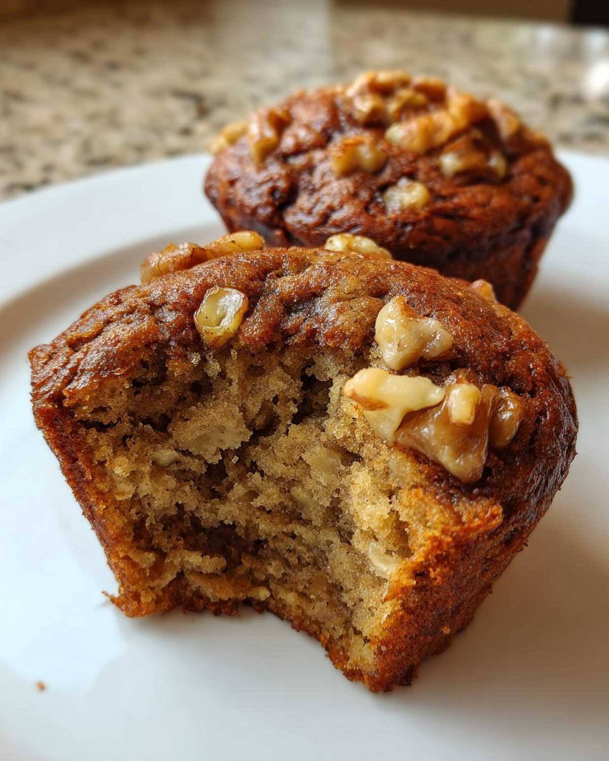 Brown Sugar Walnut Banana Muffins - detail 1