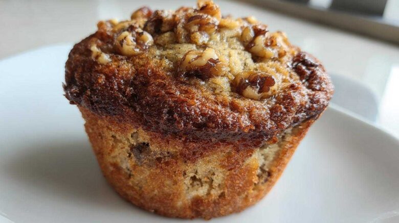 Brown Sugar Walnut Banana Muffins