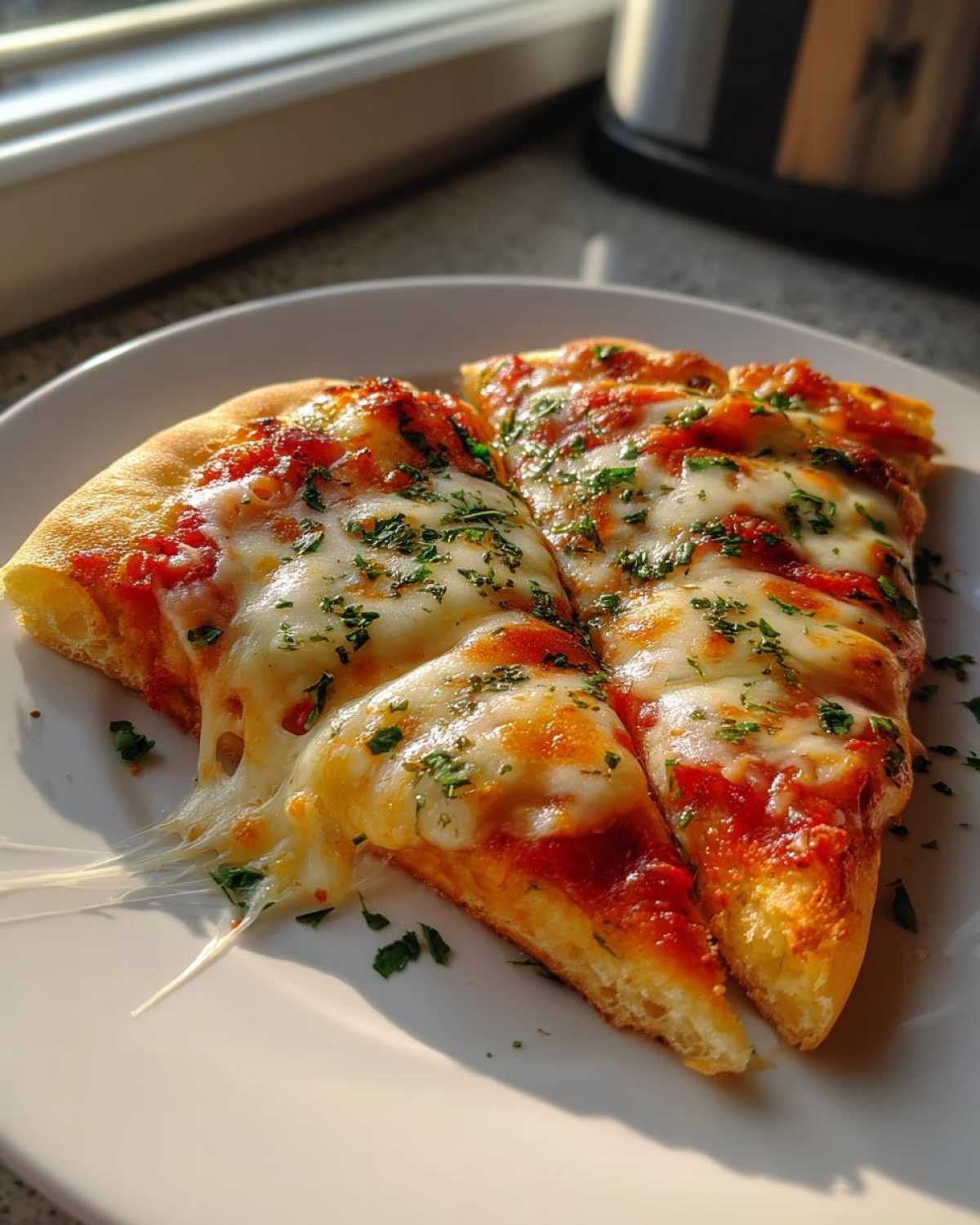 Buttery Garlic Naan Pizza - detail 2