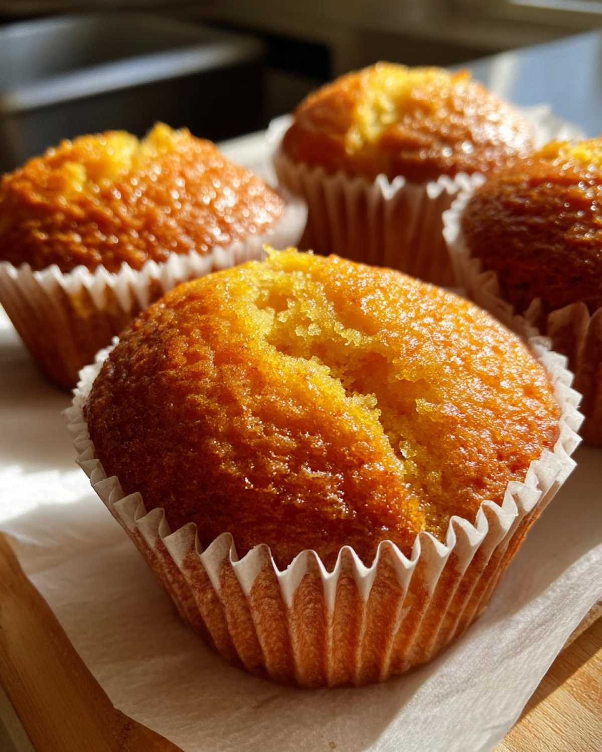 Buttery Maple Cornbread Muffins - detail 1