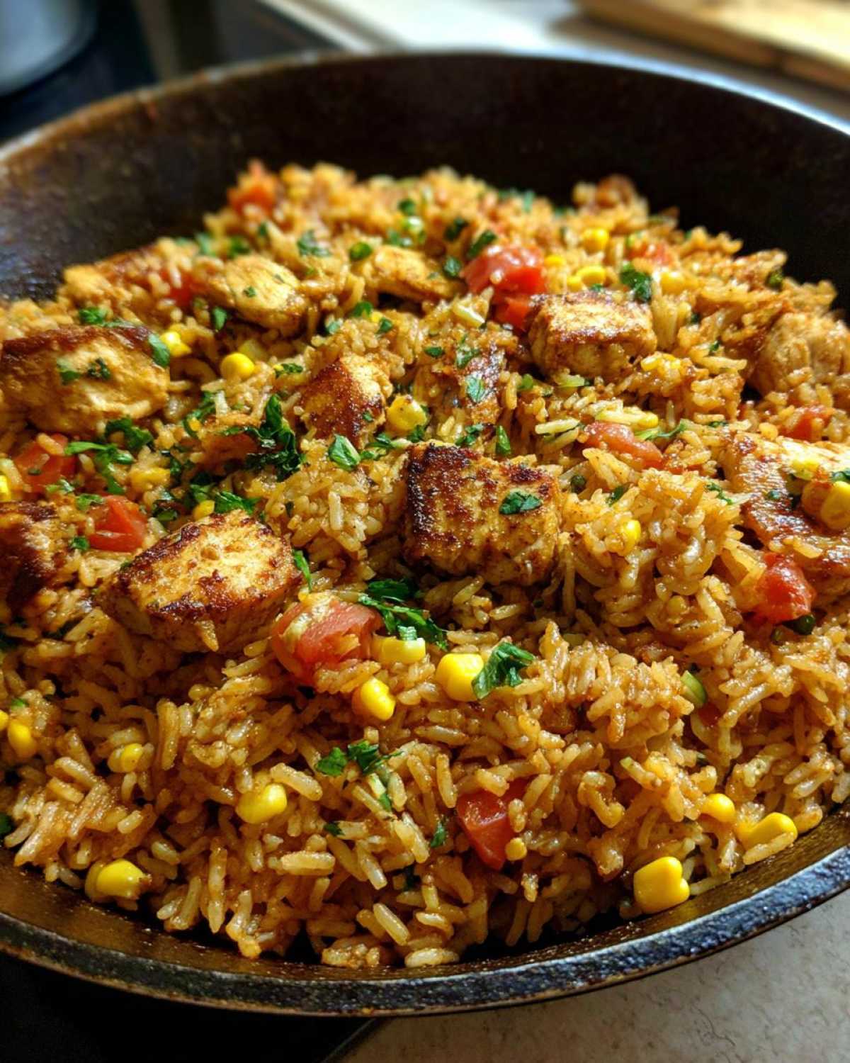 Cajun Chicken and Rice Skillet - detail 3