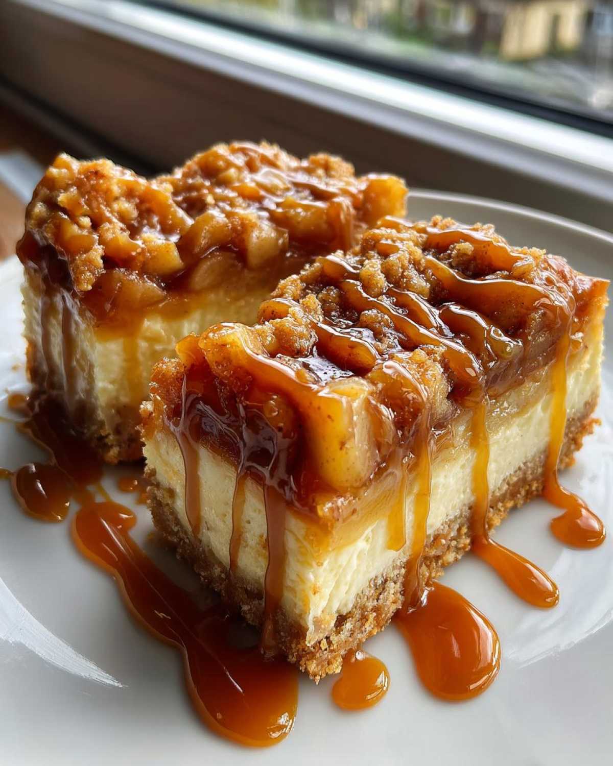 Caramel Apple Cheesecake Bars - detail 1