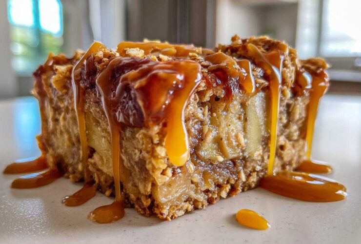 Caramel Apple Oatmeal Bake