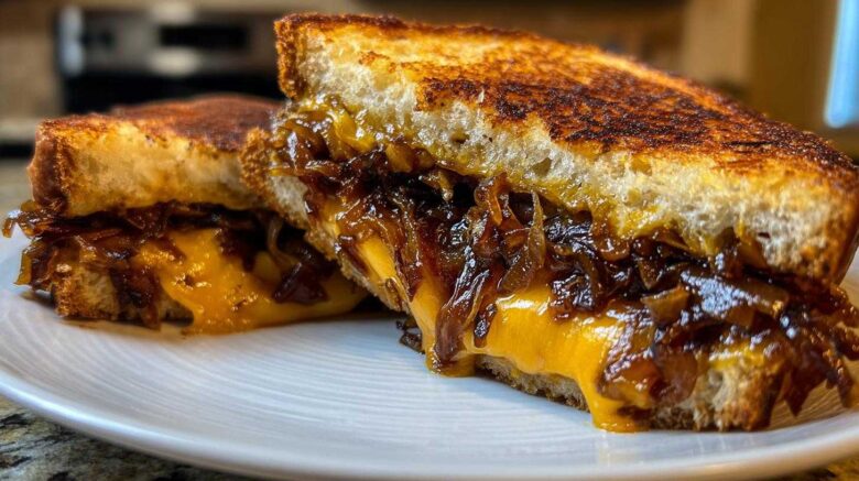 Caramelized Onion Grilled Cheese