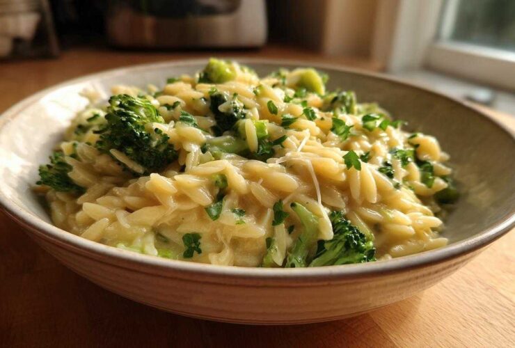 Cheesy Broccoli Orzo