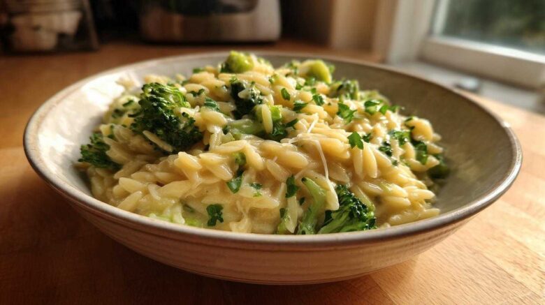 Cheesy Broccoli Orzo