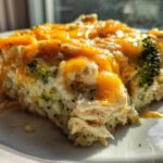 Cheesy Chicken Broccoli Rice Bake