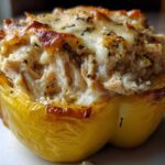Chicken Alfredo Stuffed Peppers
