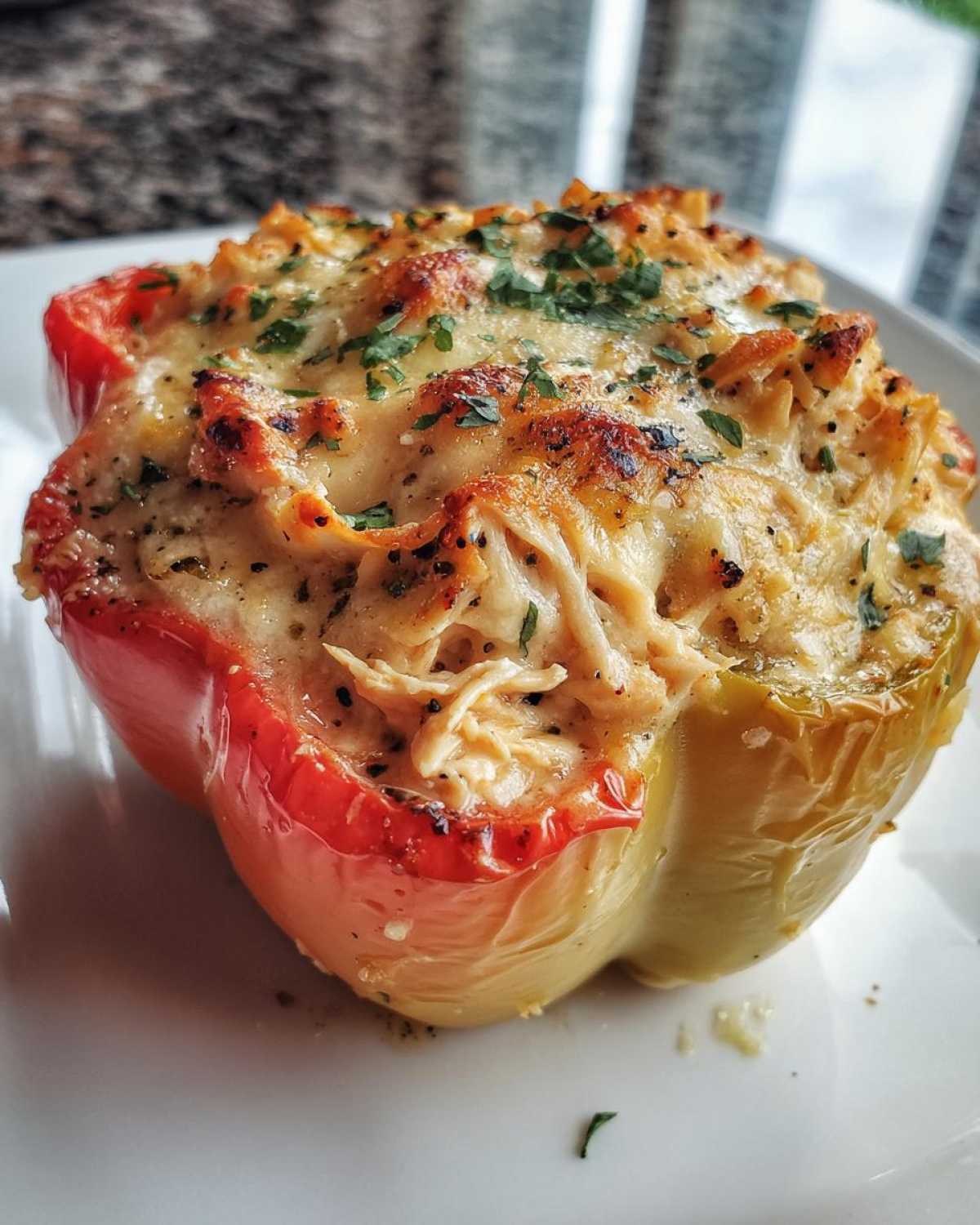 Chicken Alfredo Stuffed Peppers - detail 3