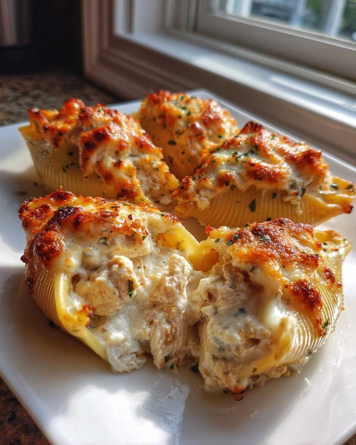 Chicken Alfredo Stuffed Shells - detail 1