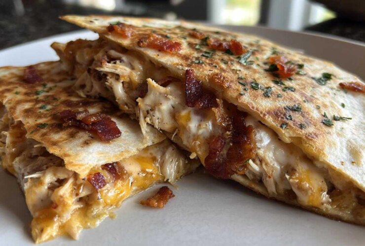 Chicken Bacon Ranch Quesadillas