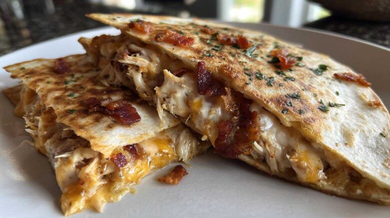Chicken Bacon Ranch Quesadillas