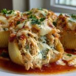 Chicken Pesto Stuffed Shells