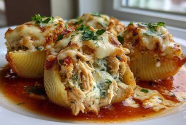 Chicken Pesto Stuffed Shells