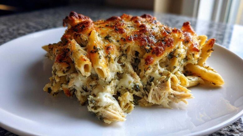 Chicken Ranch Pasta Bake