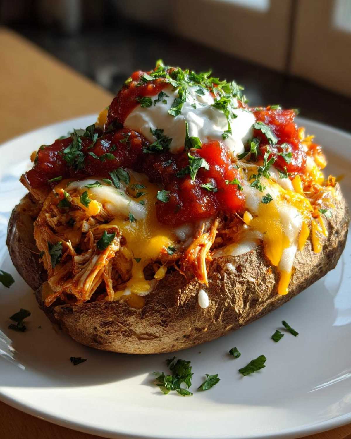 Chicken Taco Stuffed Potatoes - detail 1