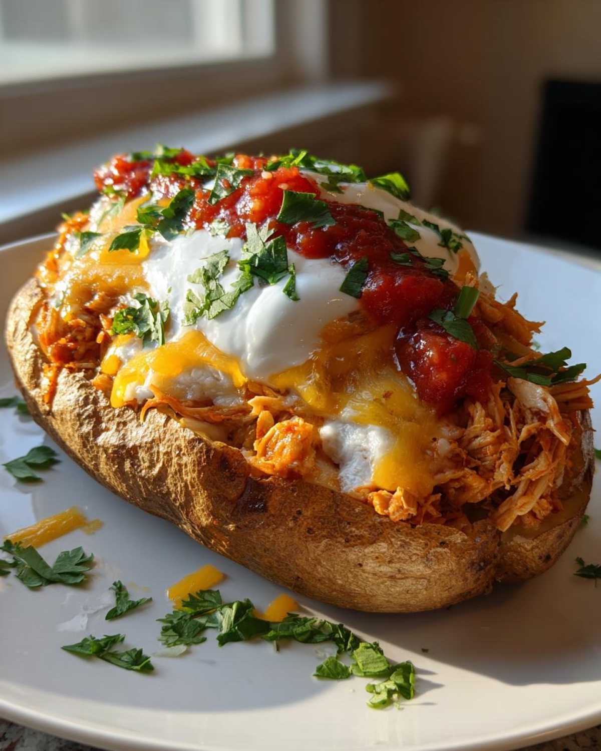 Chicken Taco Stuffed Potatoes - detail 2