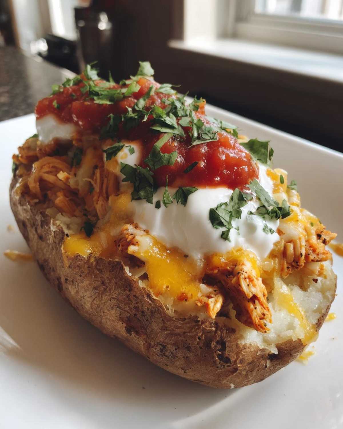 Chicken Taco Stuffed Potatoes - detail 4
