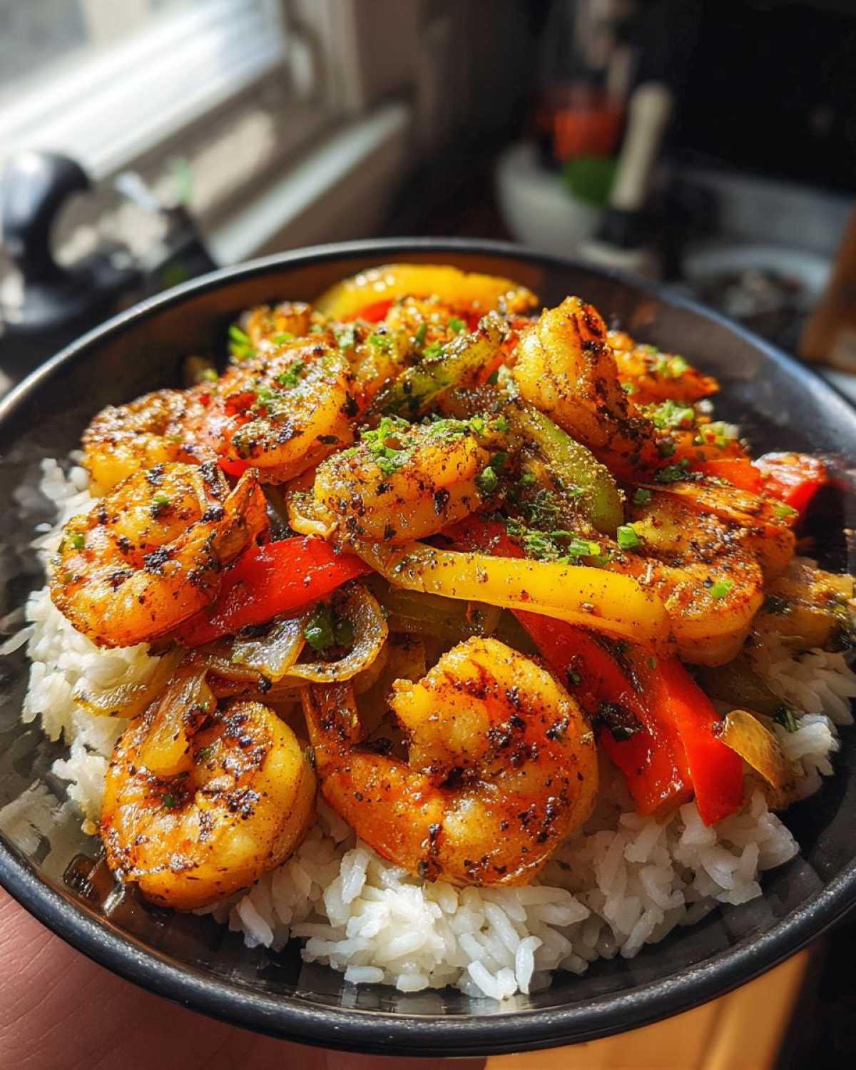 Chili Lime Shrimp Bowls - detail 2