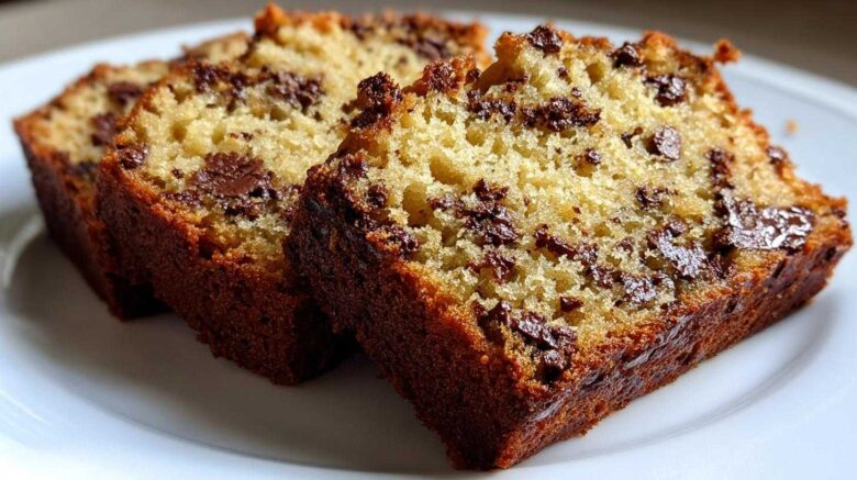 Chocolate Chip Banana Bread That Never Lasts