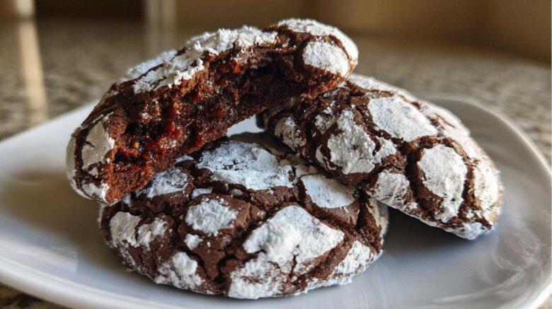 Chocolate Crinkle Cookies Santa Won’t Share