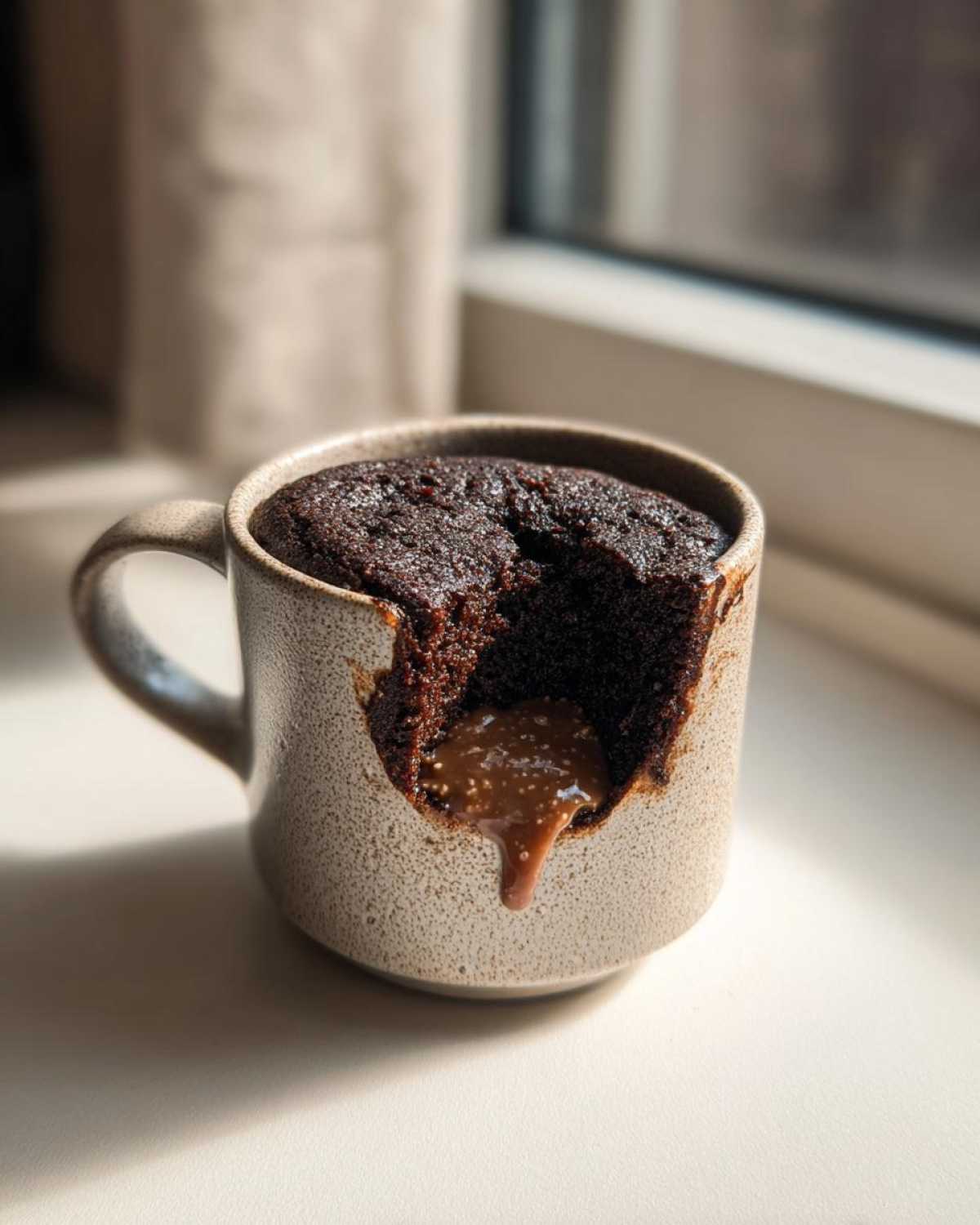Chocolate Peanut Butter Mug Cake - detail 2