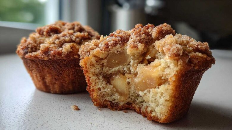Cinnamon Apple Crumble Muffins
