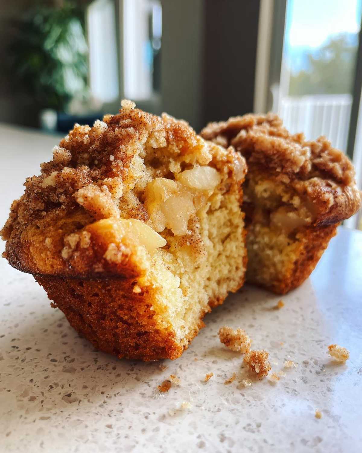 Cinnamon Apple Crumble Muffins - detail 3