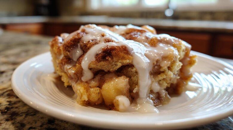 Cinnamon Roll Apple Cobbler