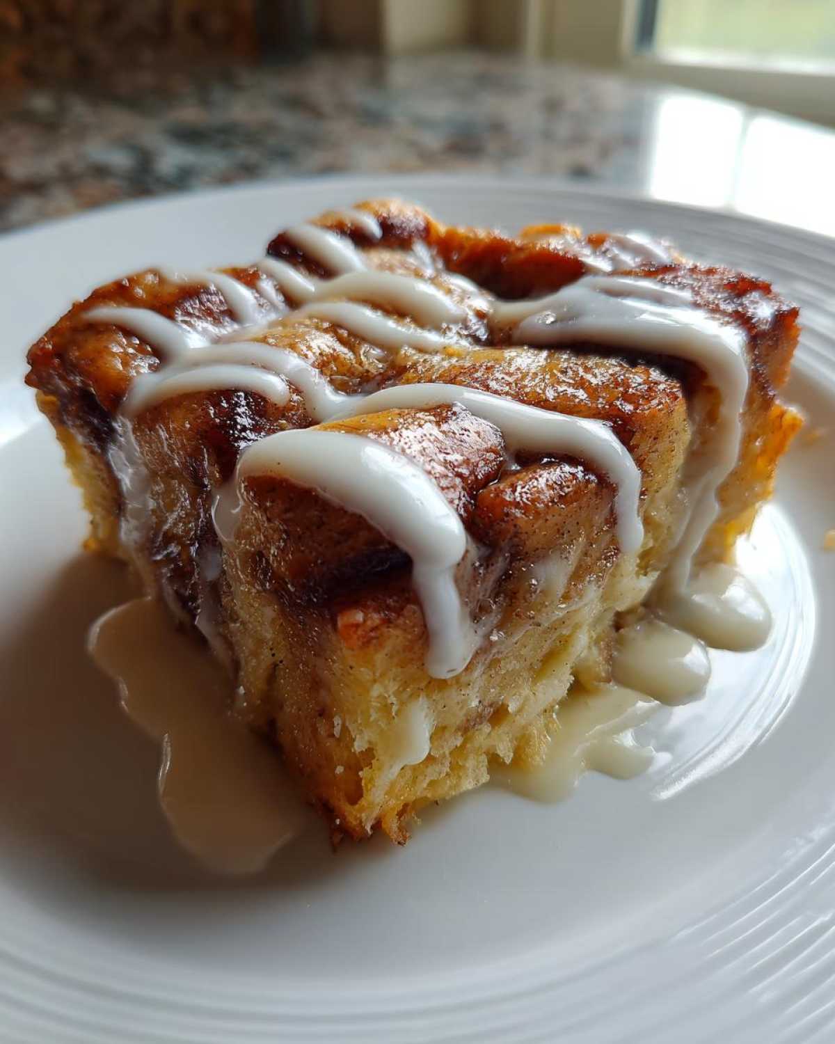 Cinnamon Roll Bread Pudding - detail 1