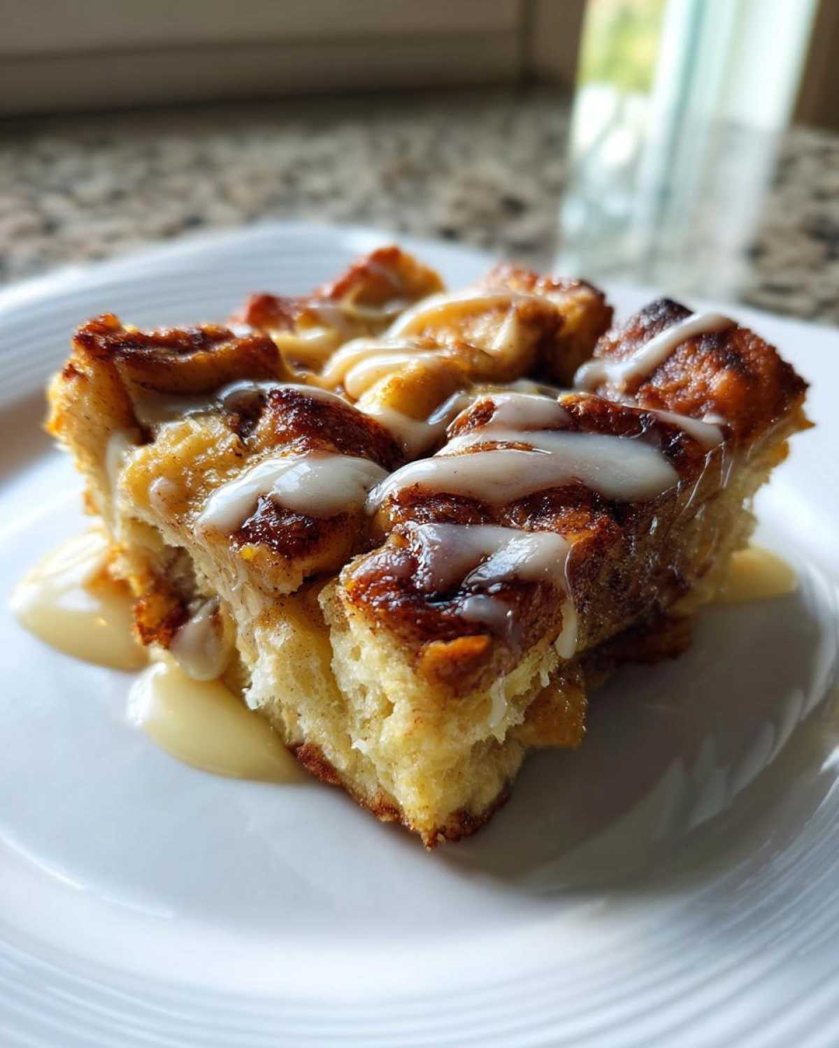 Cinnamon Roll Bread Pudding - detail 2