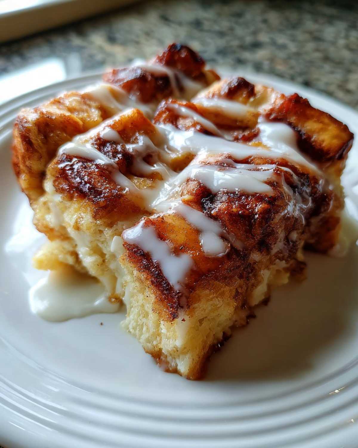 Cinnamon Roll Bread Pudding - detail 3
