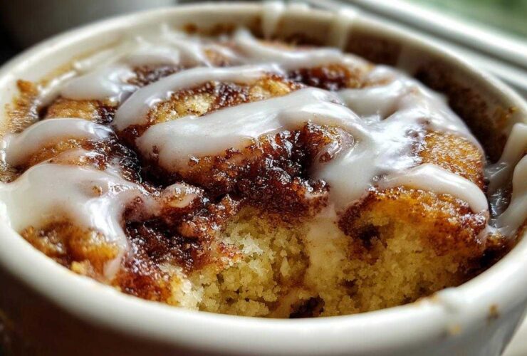 Cinnamon Roll Mug Cake