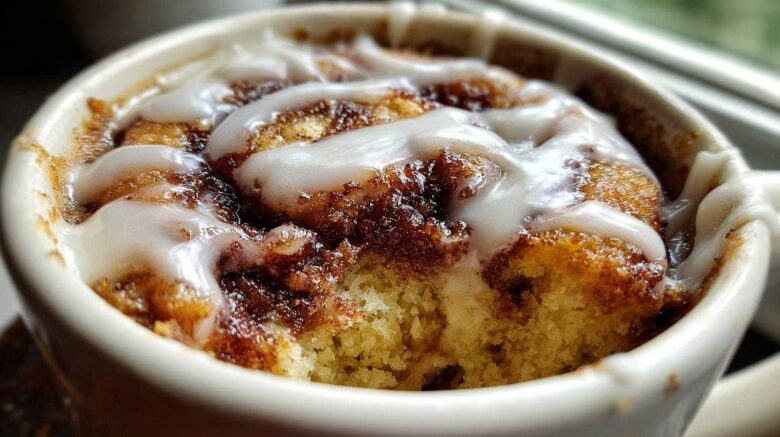 Cinnamon Roll Mug Cake