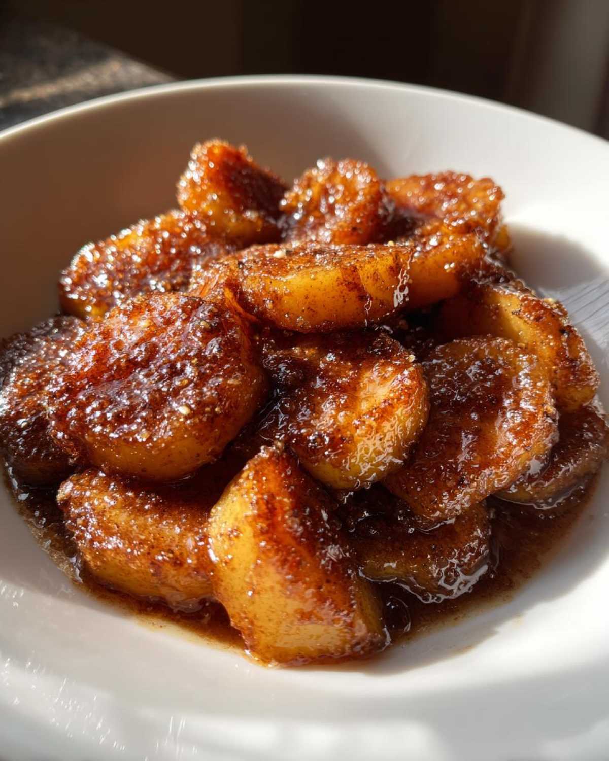 Cinnamon Sugar Fried Apples - detail 2