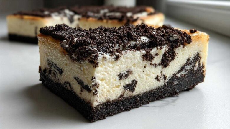 Cookies and Cream Cheesecake Bars