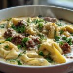 Creamy Beef Tortellini Soup