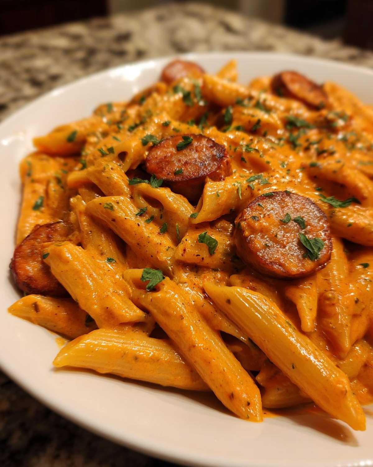 Creamy Cajun Sausage Pasta - detail 4