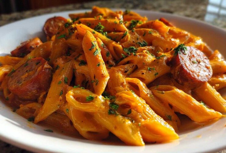 Creamy Cajun Sausage Pasta