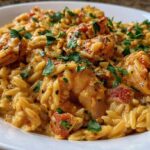 Creamy Cajun Shrimp Orzo