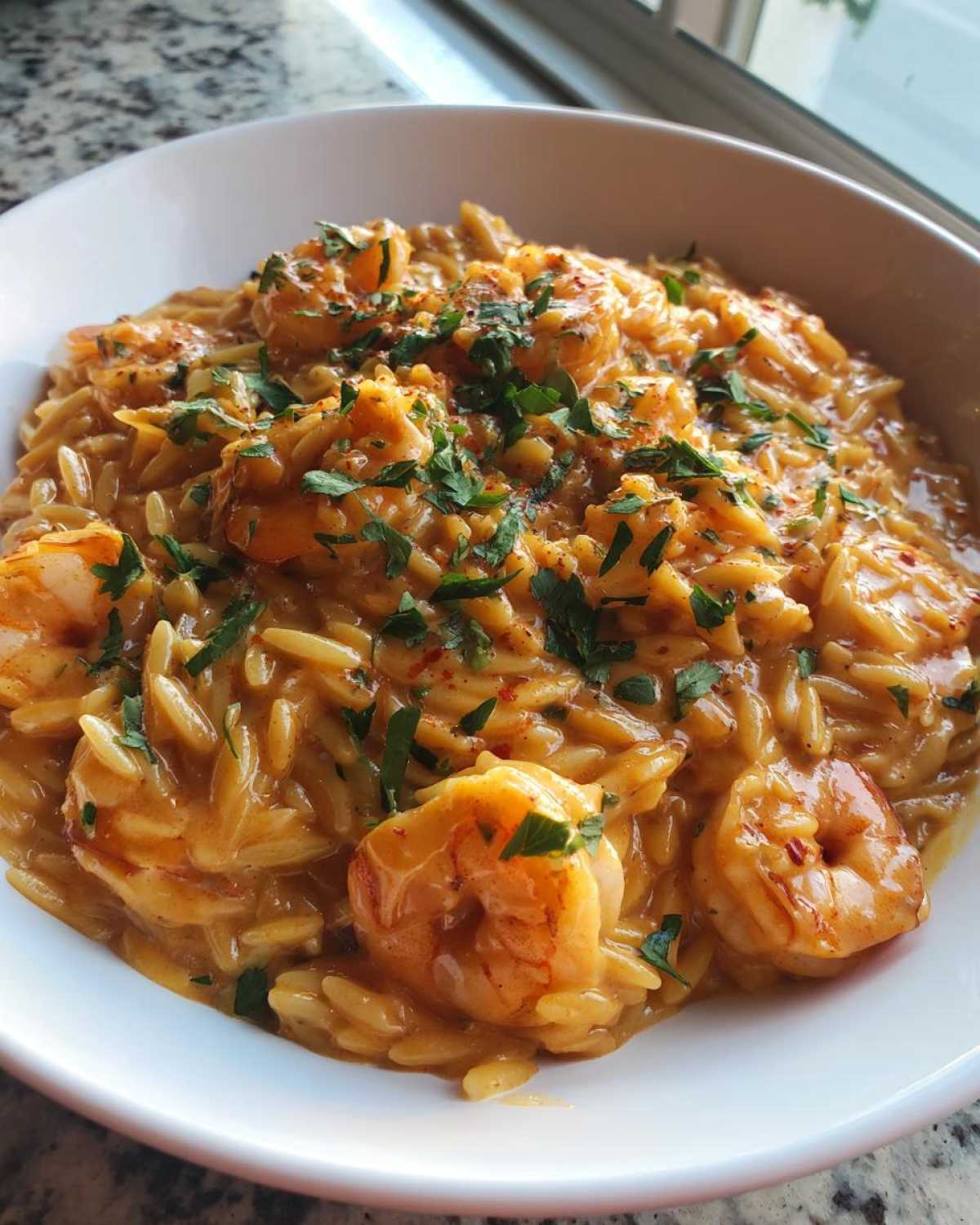 Creamy Cajun Shrimp Orzo - detail 2